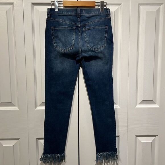 Free People Great‎ Heights Frayed Skinny Jeans Size 26 - Picture 6 of 12